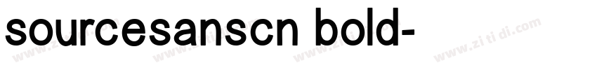 sourcesanscn bold字体转换